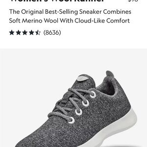 Allbirds Gray Wool Sneakers Minimalist Design